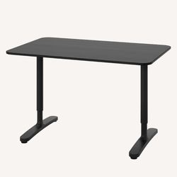 Ikea Bekant Black Adjustable Desk