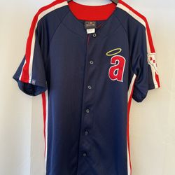 Vintage Majestic Cooperstown California Angels Baseball Jersey 