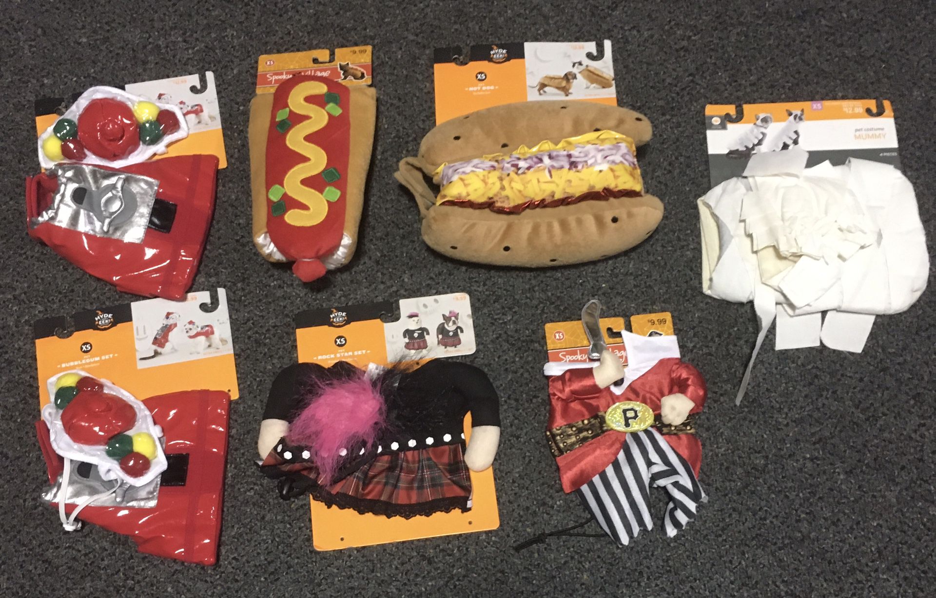 Brand new pet dog or cat size XS costumes - $5 each 