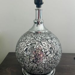 Silver Mosaic Lamp