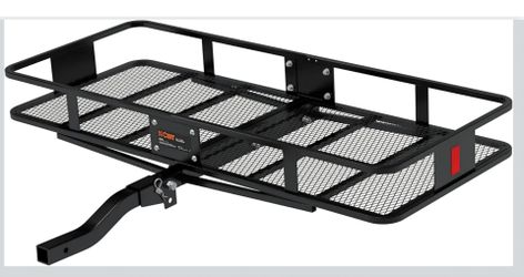Rear hitch cargo carrier