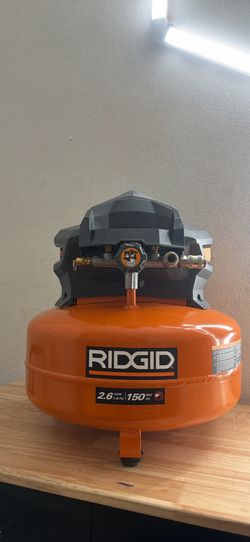 6 Gal. 150 PSI Portable Electric Oil-Free Jobsite Pancake Air Compressor with Dual Pressure Gauges and 2-Quick Couplers