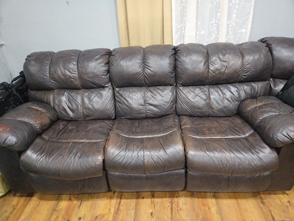 Leather Couch 