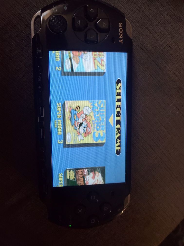 Psp with nintendo games