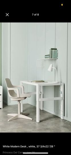 PÅHL Desk, white, 37 3/4x22 7/8 "