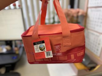Trader Joe's Insulated Lunch Bag pink