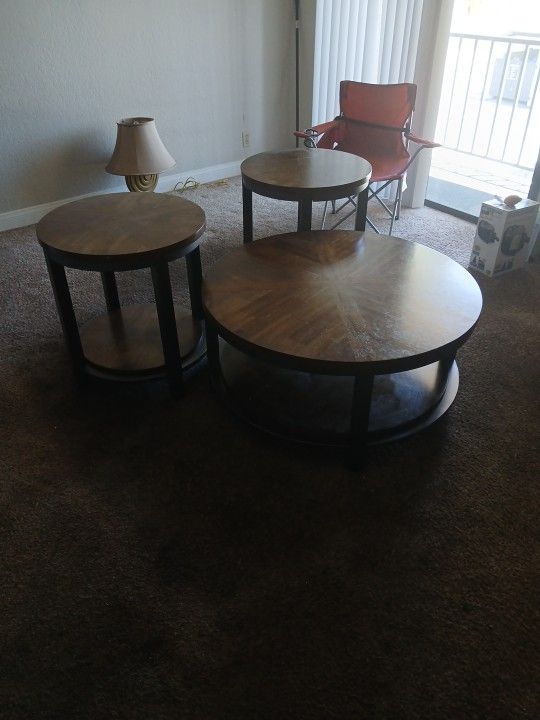 Coffee Table And Two End Tables