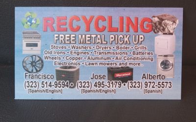 Free Scrap Metal Pickup/Recycling