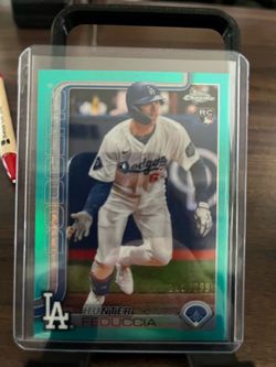 2025 Topps Chrome Hunter Feduccia RC Teal Refractor /299 Dodgers #288