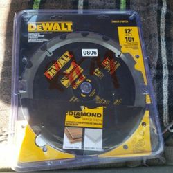 12inch  Dewalt Saw Blade See Pictures For Specs Details 60 FIRM New 