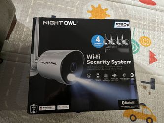 Night owl WiFi Security Cameras 4 Cameras