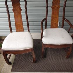 Two Dinning Chairs Both For $15.00