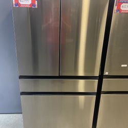 Samsung BESPOKE  RF23BB8600QL 36 Inch Counter-Depth Freestanding 4-Door French Door Smart Refrigerator with 23 cu. ft. 