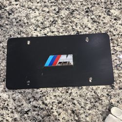 BMW license metal plate