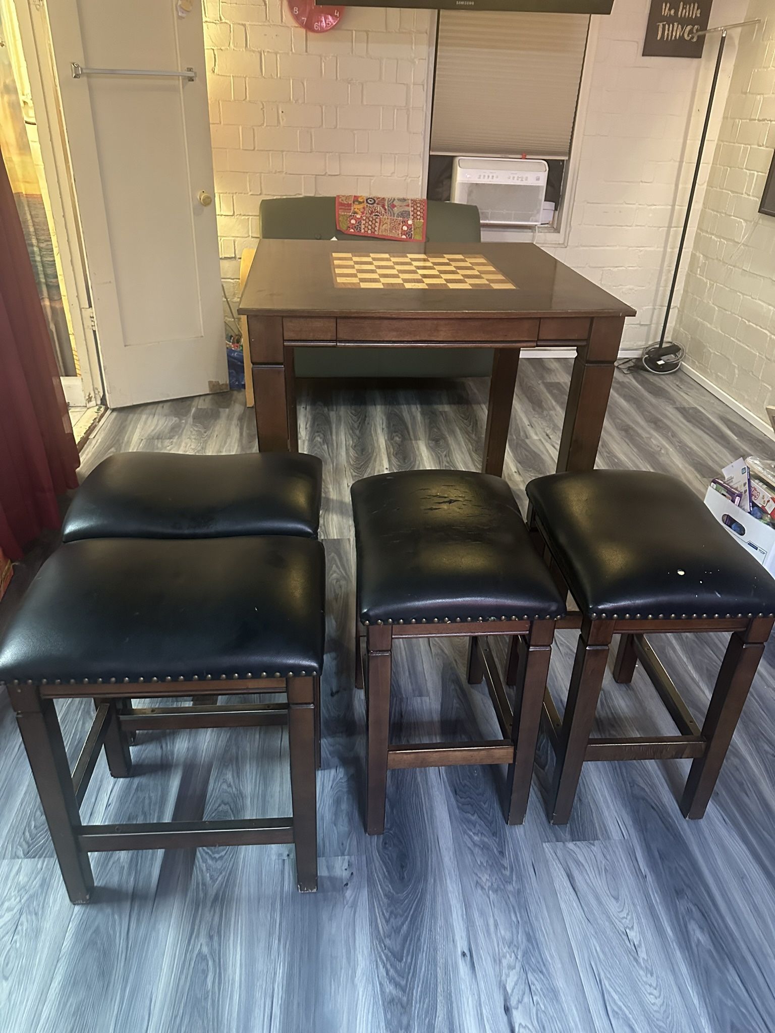 Costco Pub-Height Game Table + 4 Stools