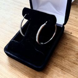 Hoop Diamond Earrings