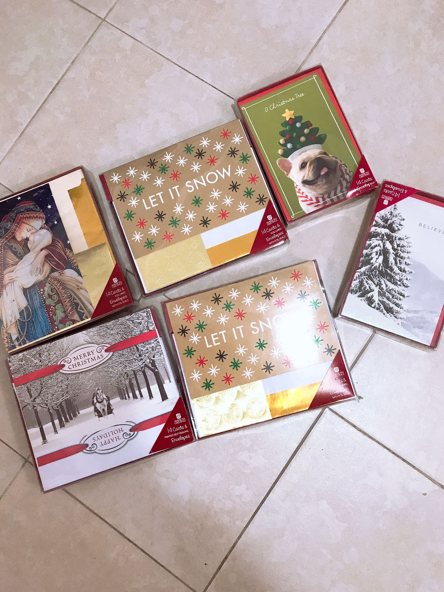 Christmas Greeting Card W/ Envelopes