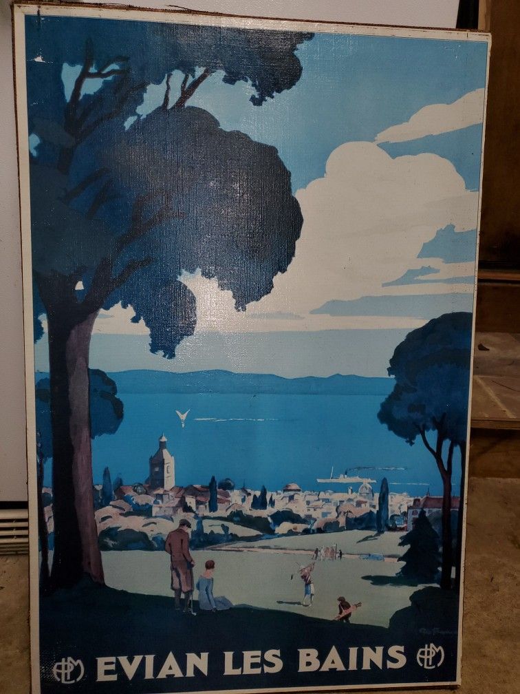 Original 1926 Evian Les Bains , by Geo Francois