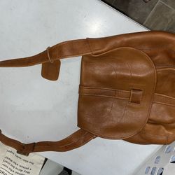 vintage leather bag made in columbia #7714