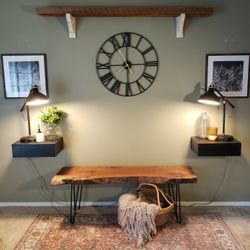 Handmade Wood Side Tables