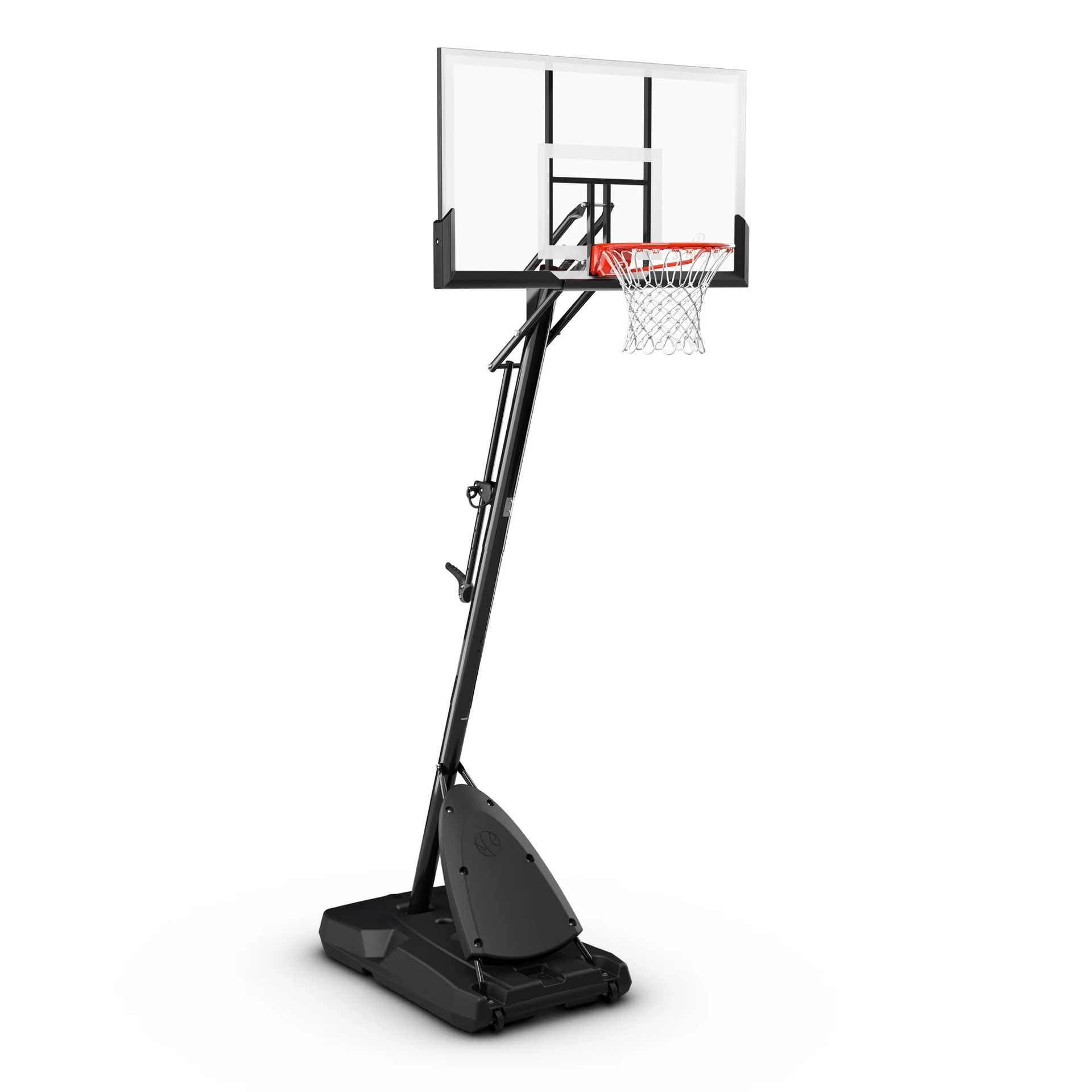 Spalding 54 inch Shatter-proof Polycarbonate Exacta Height® Portable Basketball Hoop System