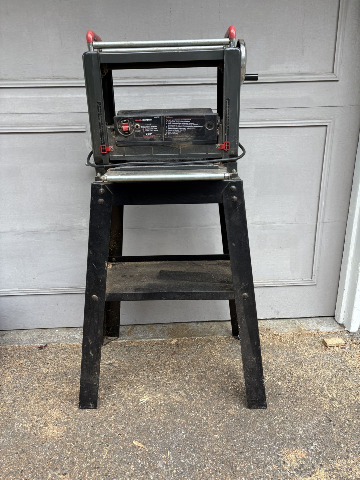 12 1/2” Planer With Stand And Spare Set And F New Knives