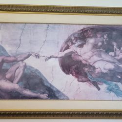 Creation Of Adam With Frame