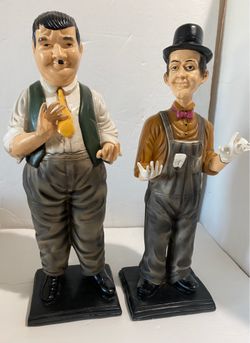 16" Laurel and Hardy Figurines $100
