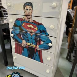Superman Five Drawer Dresser New Chest Cajonera Comoda Nueva 
