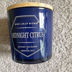 Red leaf home midnight citrus coconut wax blend & essential oils  Scented Candles