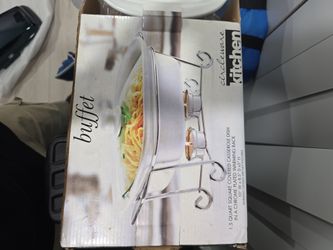 Circleware Kitchen Buffet Casserole Dish with Warming Rack