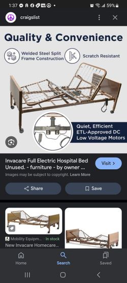 Invacare Full Electric Hospital Bed