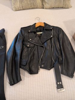 Black Leather Biker Jacket
