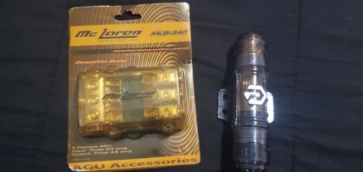 3-Way/3X AGU In-Line Fuse Holder Power Distribution Block Audio/Car