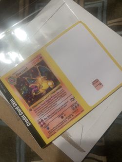 Charizard Card Decal Sticker (Small Rectangle Chips Only) New