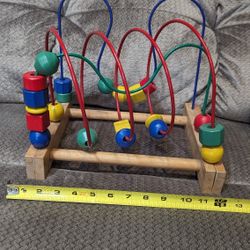 Bead Maze Roller Coaster Wooden Toy
