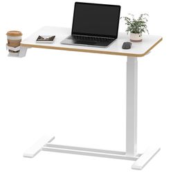 Bedside Table (27.6W X 15.7D, White)