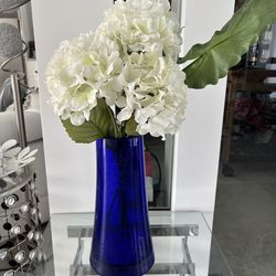 Z Gallerie cobalt blue vase, thick and heavy