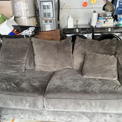 Gray Oversized Sofa
