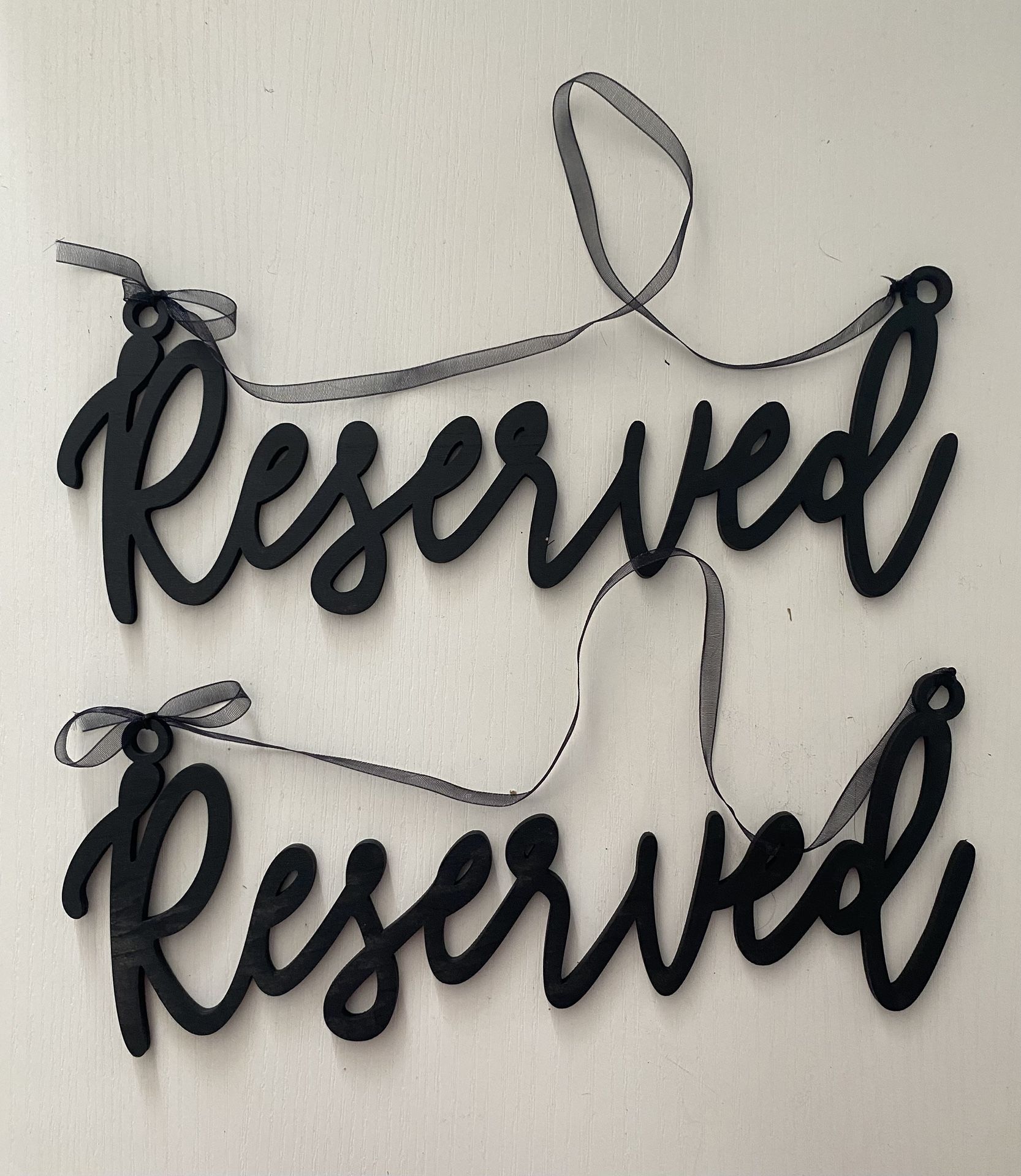 Wooden Reserved Signs