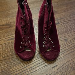 Lauren Conrad Velvet Heels