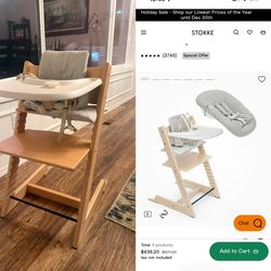 Stokke Chair With Newborn Set