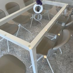 Glass Dining Table 