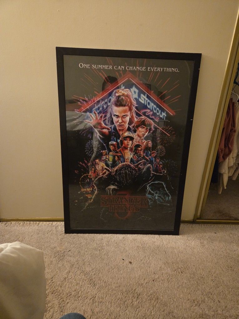 Stranger Things Framed Poster