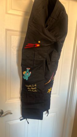 Billionaire Boys Club BBC Embroidered Cargo Pants Black Size 30