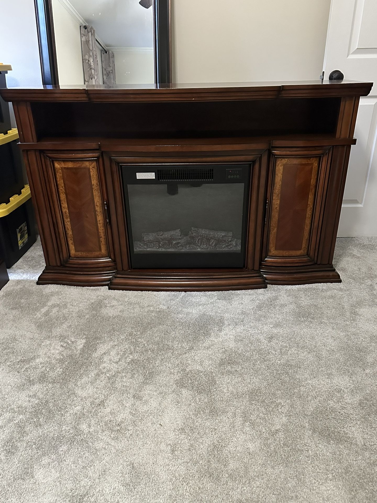 Electric TV Stand Fireplace
