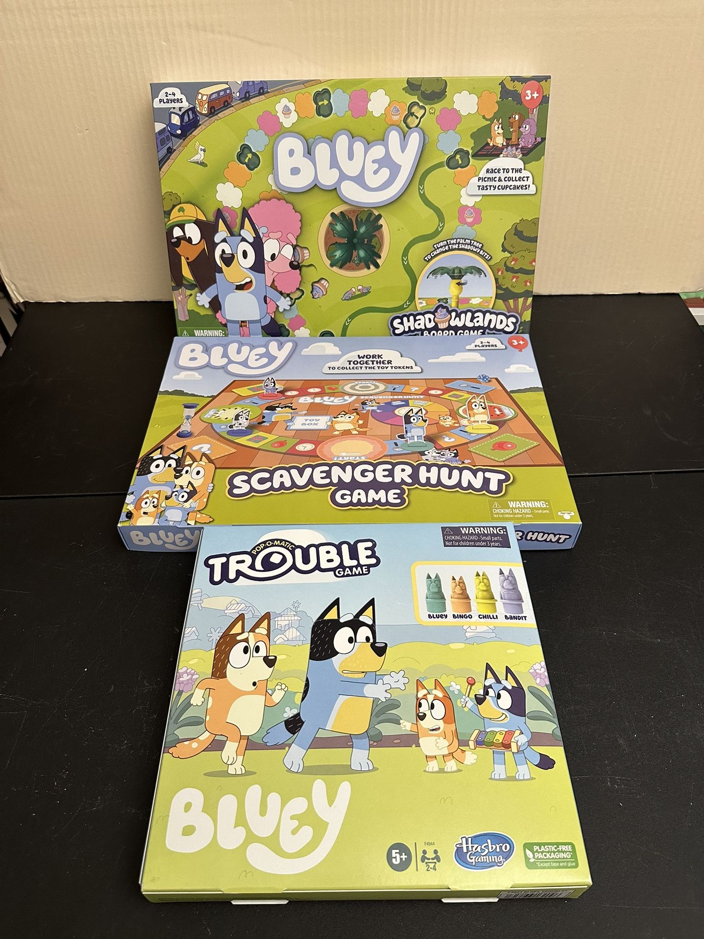 Bluey Board Games Lot Of 3