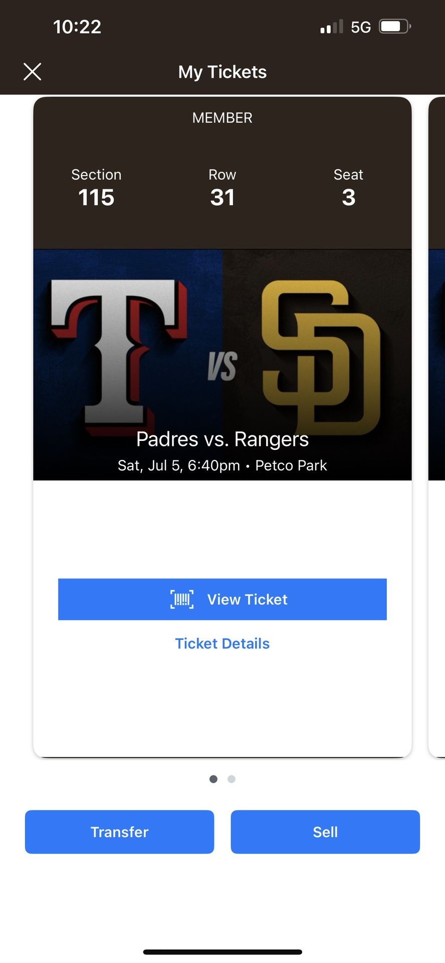 Padres vs Rangers 07/05/25