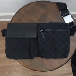 Authentic Gucci GG Monogram Supreme Fanny Bum Waist Belt Crossbody Bag