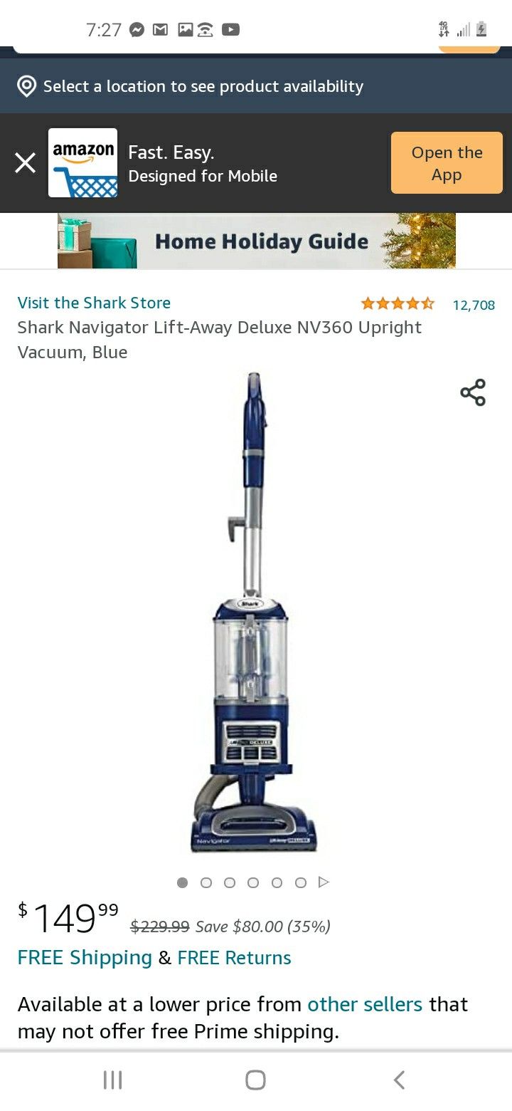 Shark Bagless Lift Away Deluxe